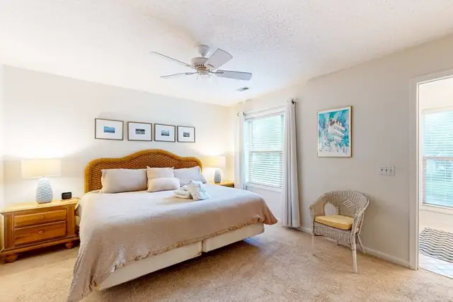 Bedroom at The Cottages at Shipyard 39